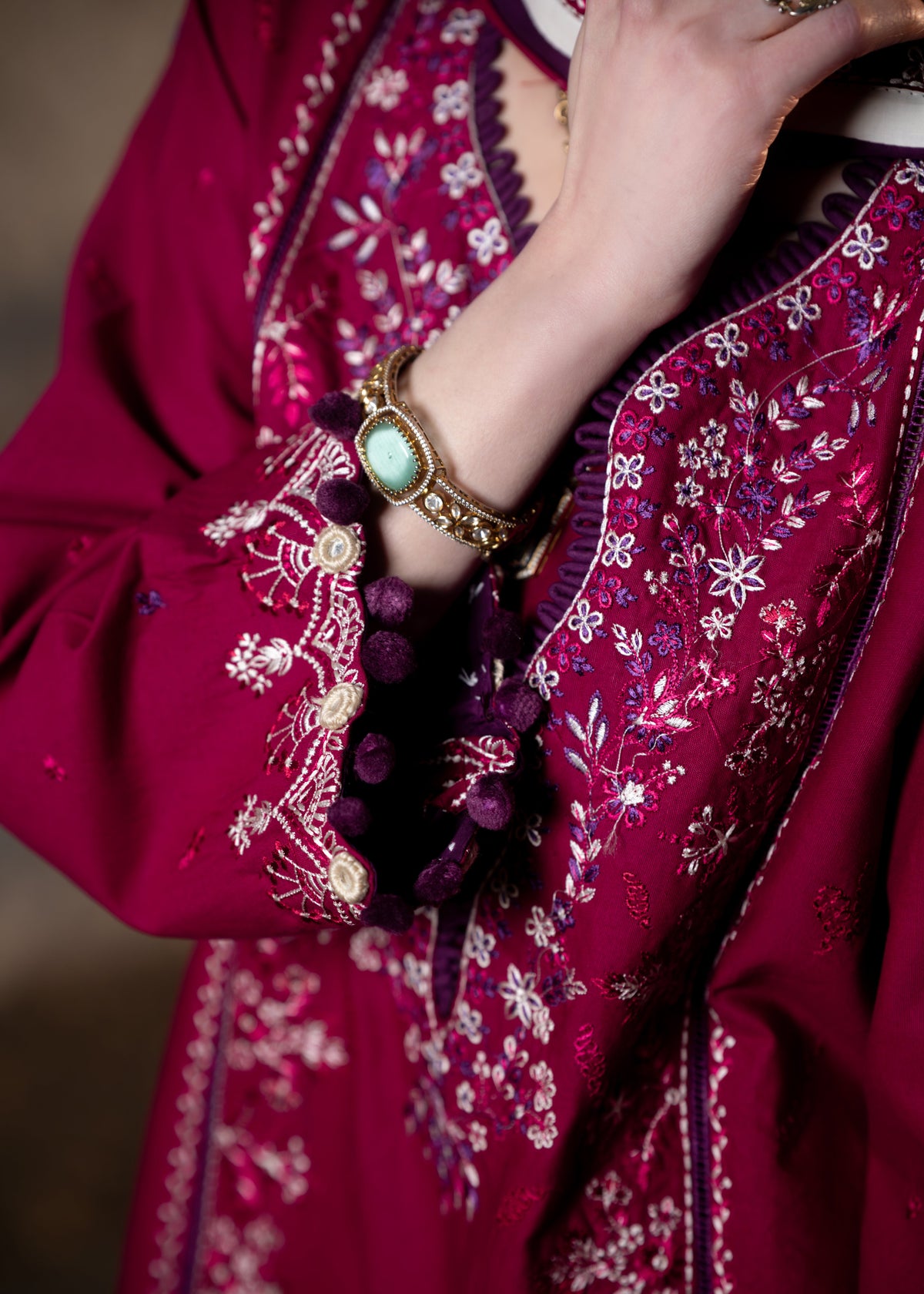 Rangrez (I-02-003) — fabric and embroidery detail